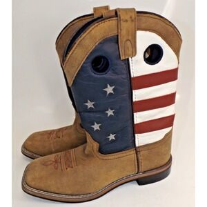 Smoky Mountain Boots Kids' Stars and Stripes Western Boot Youth Size 5.5 R
